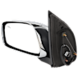 Driver Side Mirror, Power Adjust, Manual Folding, Heated, Chrome, No Signal Light, No Memory, No Puddle Light, No Auto-Dimming, No Blind Spot Feature