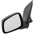 Driver Side Mirror, Power Adjust, Manual Folding, Non-Heated, Textured Black, No Signal Light, No Memory, No Puddle Light, No Auto-Dimming, No Blind Spot Feature