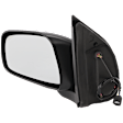 Driver Side Mirror, Power Adjust, Manual Folding, Non-Heated, Textured Black, No Signal Light, No Memory, No Puddle Light, No Auto-Dimming, No Blind Spot Feature
