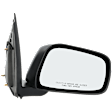 Passenger Side Mirror, Manual Adjust, Manual Folding, Non-Heated, Textured Black, No Signal Light, No Memory, No Puddle Light, No Auto-Dimming, No Blind Spot Feature