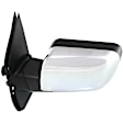 Driver Side Mirror, Power Adjust, Heated, Manual Folding, Chrome, No Signal Light, No Memory, No Puddle Light, No Auto-Dim, No Blind Spot Feature