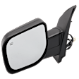 Driver Side Mirror, Power Adjust, Heated, Manual Folding, Textured Black, No Signal Light, No Memory, No Puddle Light, No Auto-Dim, No Blind Spot Feature
