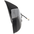 Passenger Side Mirror, Power Adjust, Heated, Manual Folding, Textured Black, No Signal Light, No Memory, No Puddle Light, No Auto-Dim, No Blind Spot Feature
