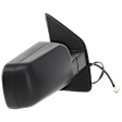 Passenger Side Mirror, Power Adjust, Heated, Manual Folding, Textured Black, No Signal Light, No Memory, No Puddle Light, No Auto-Dim, No Blind Spot Feature