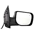 Passenger Side Mirror, Power Adjust, Heated, Manual Folding, Chrome, No Signal Light, With Memory, With Puddle Light, No Auto-Dim, No Blind Spot Feature
