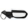 Passenger Side Mirror, Power Adjust, Heated, Manual Folding, Chrome, No Signal Light, With Memory, With Puddle Light, No Auto-Dim, No Blind Spot Feature
