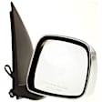 Extended Cab Pickup Passenger Side Mirror, Power Adjust, Non-Heated, Manual Folding, Chrome, No Signal Light, No Memory, No Puddle Light, No Auto-Dim, No Blind Spot Feature