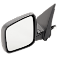 Driver Side Mirror, Power Adjust, Heated, Manual Folding, Textured Black, No Signal Light, Without Memory Recall, No Puddle Light, No Auto-Dimming, No Blind Spot Feature