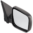 Passenger Side Mirror, Power Adjust, Heated, Manual Folding, Textured Black, No Signal Light, No Memory, No Puddle Light, No Auto-Dim, No Blind Spot Feature