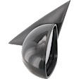 2004-2006 Nissan Altima - Driver Side Mirror, Manual Adjust, Non-Folding, Heated, Paintable, No Signal Light, No Memory, No Puddle Light, No Auto-Dimming, No Blind Spot Feature