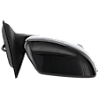 Passenger Side Mirror, Power Adjust, Heated, Manual Folding, Paintable, In-housing Signal Light, Without Memory Recall, No Puddle Light, No Auto-Dimming, No Blind Spot Feature