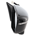 Passenger Side Mirror, Power Adjust, Heated, Manual Folding, Paintable, In-housing Signal Light, Without Memory Recall, No Puddle Light, No Auto-Dimming, No Blind Spot Feature