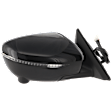 Passenger Side Mirror, Power Adjust, Heated, Manual Folding, Paintable, In-housing Signal Light, Without Memory Recall, No Puddle Light, No Auto-Dimming, No Blind Spot Feature