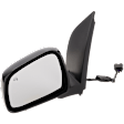 Driver Side Mirror, Power Adjust, Manual Folding, Heated, Paintable, No Signal Light, No Memory, No Puddle Light, No Auto-Dimming, No Blind Spot Feature
