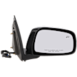 Passenger Side Mirror, Power Adjust, Manual Folding, Heated, Paintable, No Signal Light, No Memory, No Puddle Light, No Auto-Dimming, No Blind Spot Feature