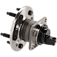 Rear, Driver or Passenger Side Wheel Hub, 5 Lugs, With Bearing, With Sensor