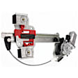 Rear, Driver Side Power Window Regulator, With Motor