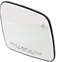 Passenger Side Mirror Glass, Heated, With Blind Spot Detection in Glass, Convex, With backing plate, Code GYC
