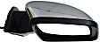 Passenger Side Mirror, Power Adjust, Heated, Power Folding, Chrome, In-housing Signal Light, With Memory, With Puddle Light, No Auto-Dimming, No Blind Spot Feature