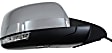 Passenger Side Mirror, Power Adjust, Heated, Power Folding, Chrome, In-housing Signal Light, With Memory, With Puddle Light, No Auto-Dimming, No Blind Spot Feature