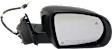 Passenger Side Mirror, Power Adjust, Heated, Power Folding, Paintable, In-housing Signal Light, With Memory, With Puddle Light, No Auto-Dim, With Blind Spot Detection in Glass