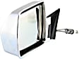 Driver Side Mirror, Manual Adjust, Non-Folding, Non-Heated, Chrome, No Signal Light, No Memory, No Puddle Light, No Auto-Dimming, No Blind Spot Feature