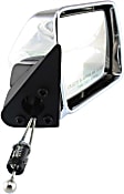 Passenger Side Mirror, Manual Adjust, Non-Folding, Non-Heated, Chrome, No Signal Light, No Memory, No Puddle Light, No Auto-Dimming, No Blind Spot Feature