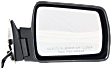 Passenger Side Mirror, Power, Non-Folding, Non-Heated, Paintable, No Signal Light, No Memory, No Puddle Light, No Auto-Dimming, No Blind Spot Feature