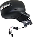 Passenger Side Mirror, Power Adjust, Manual Folding, Heated, Textured Black, In-housing Signal Light, No Memory, No Puddle Light, No Auto-Dimming, No Blind Spot Feature