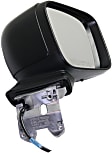Passenger Side Mirror, Power Adjust, Manual Folding, Heated, Textured Black, No Signal Light, No Memory, No Puddle Light, No Auto-Dimming, No Blind Spot Feature