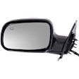 Driver Side Mirror, Power, Manual Folding, Heated, Textured Black, No Signal Light, No Memory, No Puddle Light, No Auto-Dimming, No Blind Spot Feature