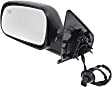 Driver Side Mirror, Power, Manual Folding, Heated, Textured Black, No Signal Light, No Memory, No Puddle Light, No Auto-Dimming, No Blind Spot Feature