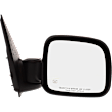 Passenger Side Mirror, Power Adjust, Manual Folding, Heated, Textured Black, No Signal Light, No Memory, No Puddle Light, No Auto-Dimming, No Blind Spot Feature