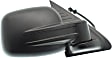Passenger Side Mirror, Power Adjust, Manual Folding, Heated, Textured Black, No Signal Light, No Memory, No Puddle Light, No Auto-Dimming, No Blind Spot Feature
