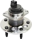 Rear, Driver or Passenger Side Wheel Hub, With Bearing, With Sensor, 5 x 4.52 in. Bolt Pattern