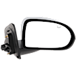 Passenger Side Mirror, Power Adjust, Heated, Manual Folding, Textured Black, No Signal Light, No Memory, No Puddle Light, No Auto-Dim, No Blind Spot Feature