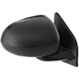 Passenger Side Mirror, Power Adjust, Heated, Manual Folding, Textured Black, No Signal Light, No Memory, No Puddle Light, No Auto-Dim, No Blind Spot Feature