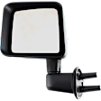 Driver Side Mirror, Manual Adjust, Manual Folding, Non-Heated, Textured Black, No Signal Light, No Memory, No Puddle Light, No Auto-Dimming, No Blind Spot Feature
