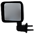 Driver Side Mirror, Manual Adjust, Manual Folding, Non-Heated, Textured Black, No Signal Light, No Memory, No Puddle Light, No Auto-Dimming, No Blind Spot Feature