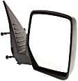 Passenger Side Mirror, Power Adjust, Manual Folding, Heated, Textured Black, No Signal Light, No Memory, No Puddle Light, No Auto-Dimming, No Blind Spot Feature