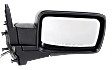 Passenger Side Mirror, Power, Manual Folding, Heated, Textured Black, No Signal Light, With memory, No Puddle Light, No Auto-Dimming, No Blind Spot Feature