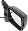 Passenger Side Mirror, Power, Manual Folding, Heated, Textured Black, No Signal Light, With memory, No Puddle Light, No Auto-Dimming, No Blind Spot Feature