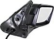 Passenger Side Mirror, Power, Manual Folding, Heated, Textured Black, No Signal Light, With memory, No Puddle Light, No Auto-Dimming, No Blind Spot Feature