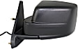 Driver Side Mirror, Power, Manual Folding, Non-Heated, Textured Black, No Signal Light, No Memory, No Puddle Light, No Auto-Dimming, No Blind Spot Feature
