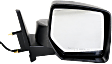 Passenger Side Mirror, Power, Manual Folding, Non-Heated, Textured Black, No Signal Light, No Memory, No Puddle Light, No Auto-Dimming, No Blind Spot Feature
