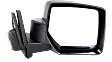 Passenger Side Mirror, Manual Adjust, Manual Folding, Non-Heated, Textured Black, No Signal Light, No Memory, No Puddle Light, No Auto-Dimming, No Blind Spot Feature