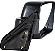 Passenger Side Mirror, Manual Adjust, Manual Folding, Non-Heated, Textured Black, No Signal Light, No Memory, No Puddle Light, No Auto-Dimming, No Blind Spot Feature