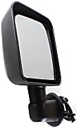 Driver Side Mirror, Power Adjust, Manual Folding, Heated, Textured Black, No Signal Light, No Memory, No Puddle Light, No Auto-Dimming, No Blind Spot Feature