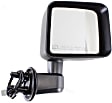 Passenger Side Mirror, Power Adjust, Manual Folding, Heated, Textured Black, No Signal Light, No Memory, No Puddle Light, No Auto-Dimming, No Blind Spot Feature