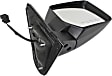 Passenger Side Mirror, Power, Manual Folding, Heated, Textured Black, No Signal Light, No Memory, No Puddle Light, No Auto-Dimming, No Blind Spot Feature
